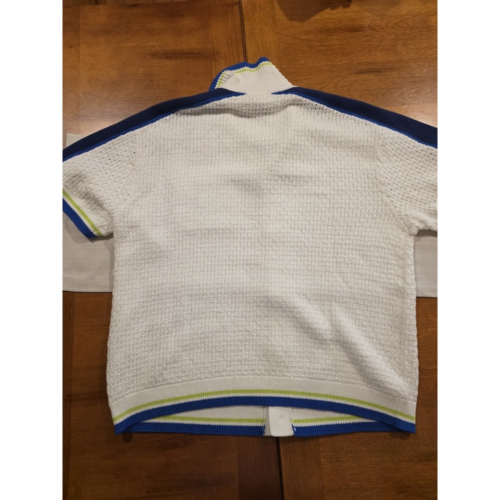 CASABLANCA Men's Crochet Stripe-Trim Short-Sleeve Shirt - Picture 7 of 7